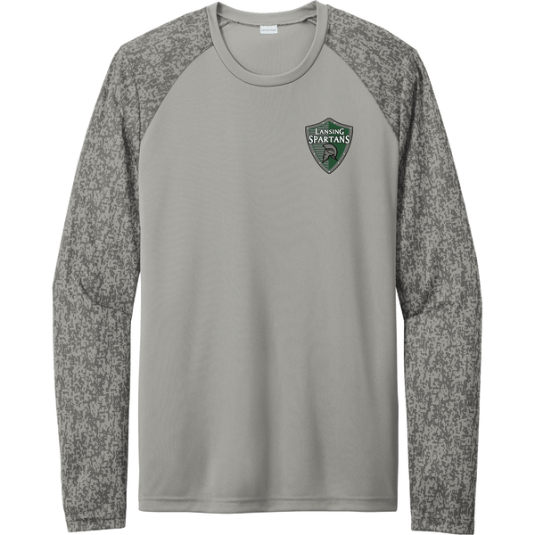 Lansing Spartans Long Sleeve Digi Camo Tee