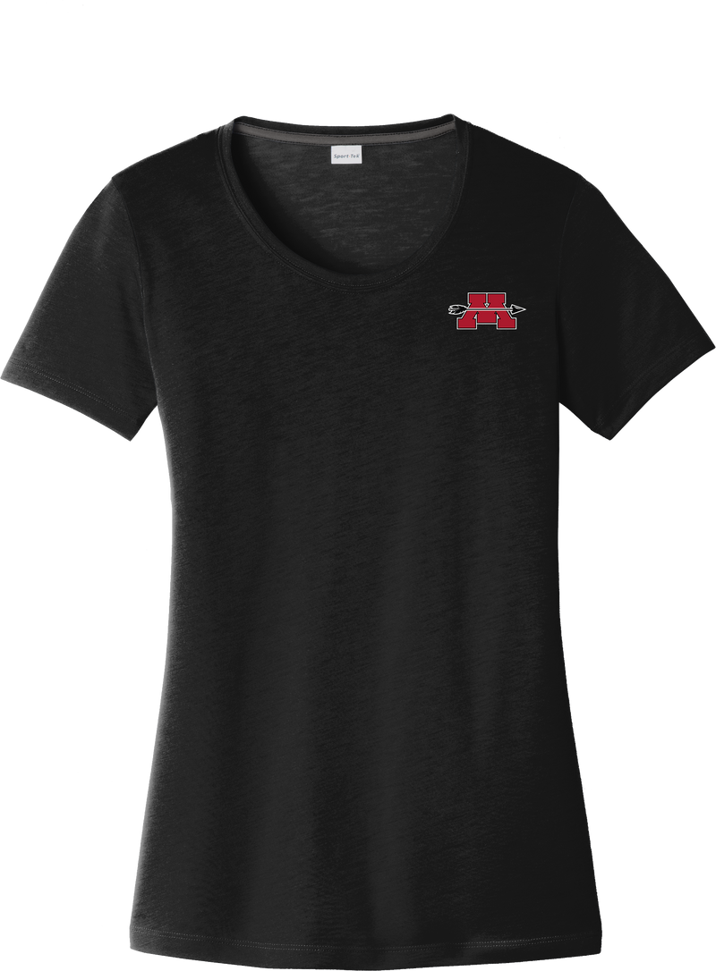 Mercer Arrows Ladies PosiCharge Competitor Cotton Touch Scoop Neck Tee