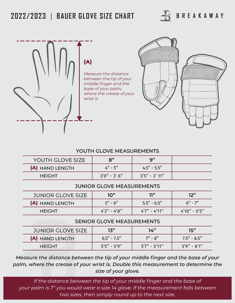 North Park Bauer Team Vapor Elite Logo Glove