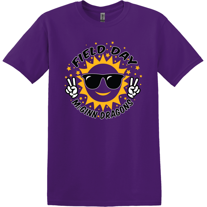 McGinn Elementary 1st Grade Adult Heavy Cotton 100% Cotton T-Shirt