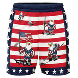 BarDown Inline Hockey American Eagle Youth Workout Wear Shorts