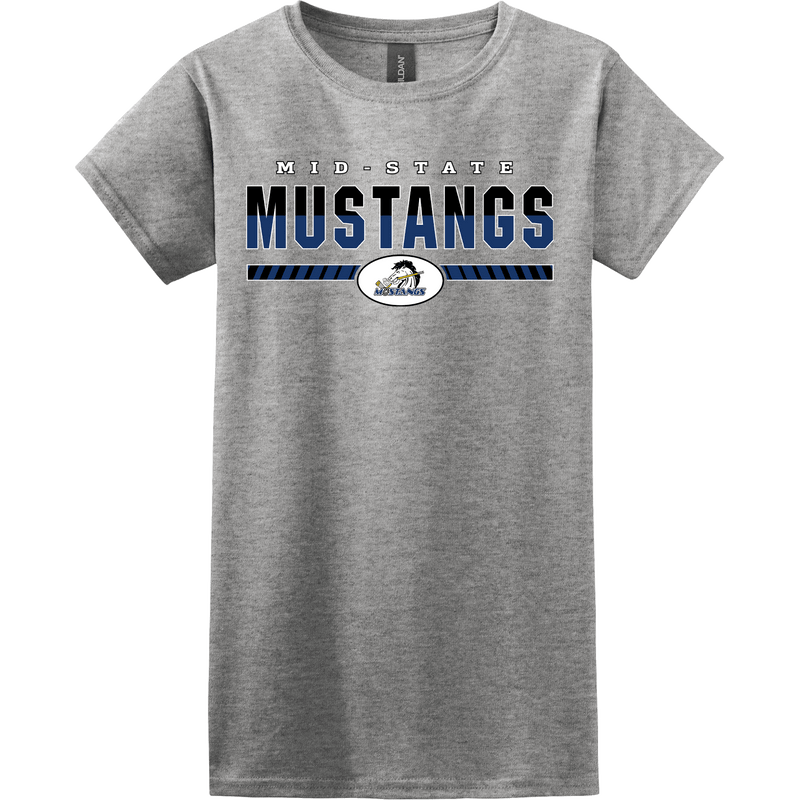 Mid-State Mustangs Softstyle Ladies' T-Shirt