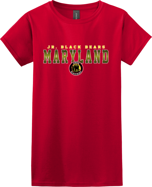 MD Jr. Black Bears Softstyle Ladies' T-Shirt