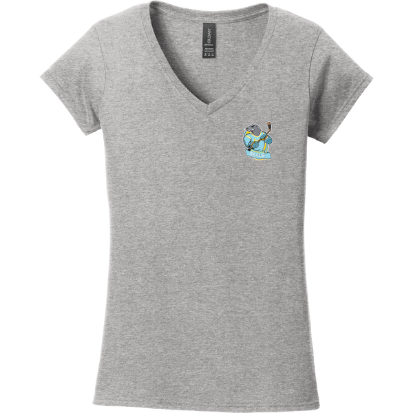 Atlantic City Seals Softstyle Ladies Fit V-Neck T-Shirt