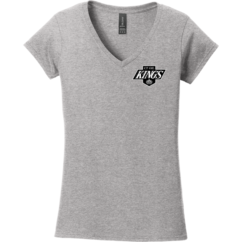 CT Oil Kings Softstyle Ladies Fit V-Neck T-Shirt