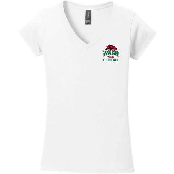 Wash U Softstyle Ladies Fit V-Neck T-Shirt