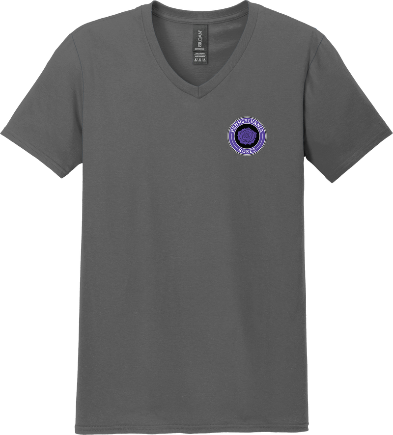 PA Roses Softstyle V-Neck T-Shirt