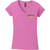 Red Bank Generals Softstyle Ladies Fit V-Neck T-Shirt