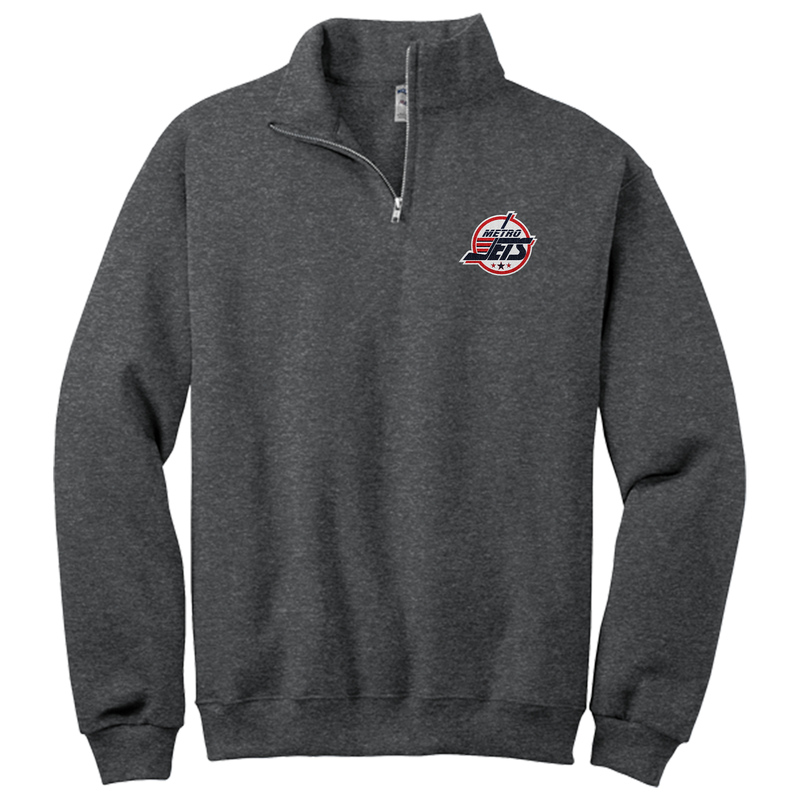 Metro Jets NuBlend 1/4-Zip Cadet Collar Sweatshirt