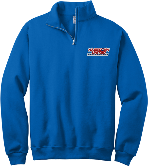 Mass Conn United NuBlend 1/4-Zip Cadet Collar Sweatshirt