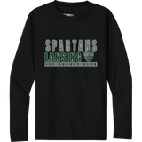 Lansing Spartans Youth Cooling Performance Long Sleeve Tee