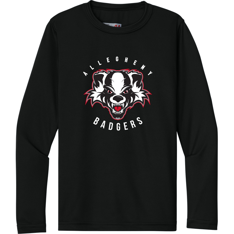 Scary Badgers Youth Cooling Performance Long Sleeve Tee