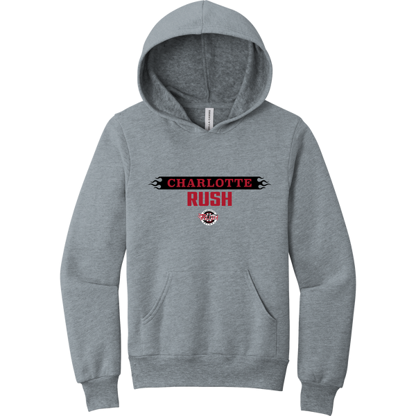 Charlotte Rush Youth Sponge Fleece Pullover Hoodie