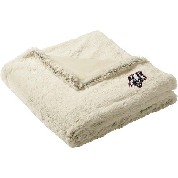 Scary Badgers Faux Fur Blanket