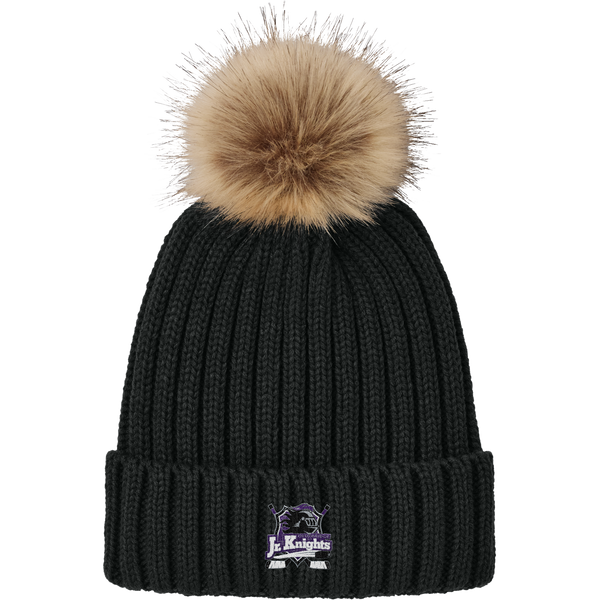 Old Bridge Jr. Knights Faux Fur Pom Beanie