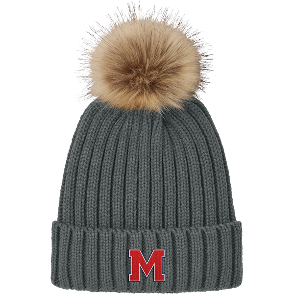 Mount St. Charles Faux Fur Pom Beanie