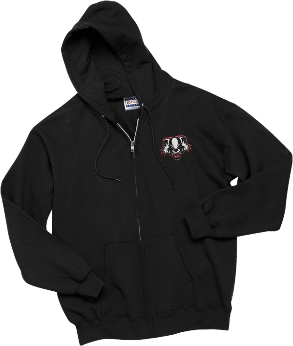Scary Badgers Ultimate Cotton - Full-Zip Hooded Sweatshirt