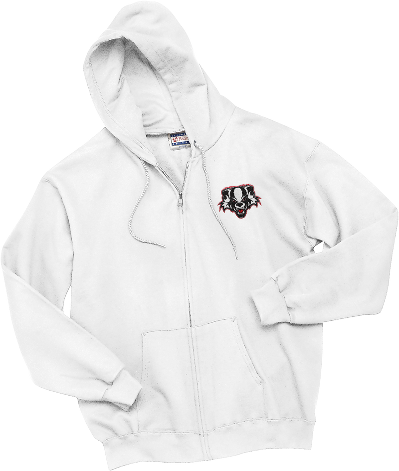 Scary Badgers Ultimate Cotton - Full-Zip Hooded Sweatshirt