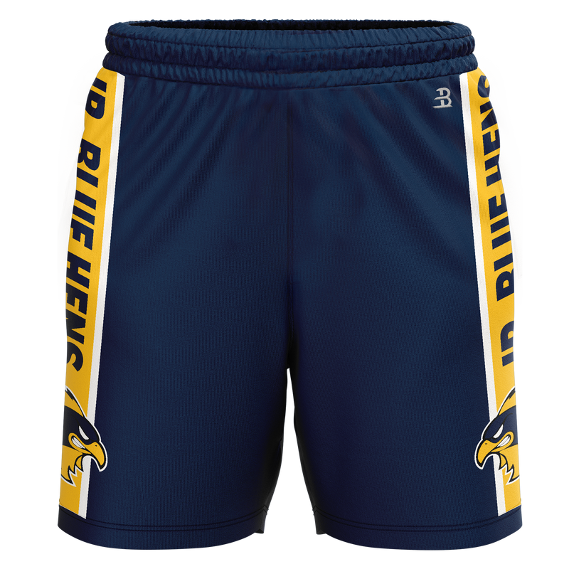 Delaware Jr. Blue Hens Adult Sublimated Shorts