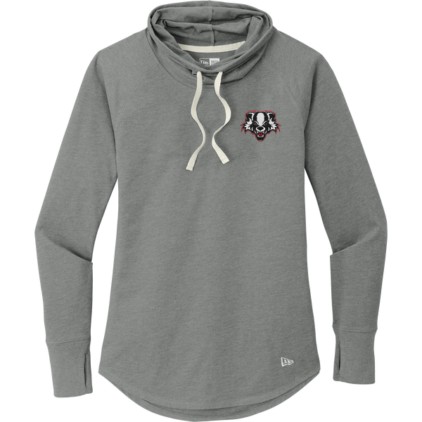 Scary Badgers New Era Ladies Sueded Cotton Blend Cowl Tee