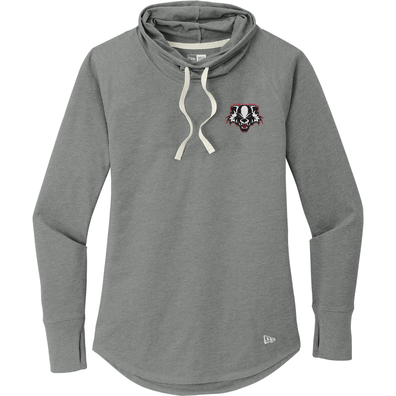 Scary Badgers New Era Ladies Sueded Cotton Blend Cowl Tee