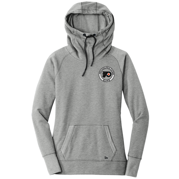 Philadelphia Flyers Elite New Era Ladies Tri-Blend Fleece Pullover Hoodie