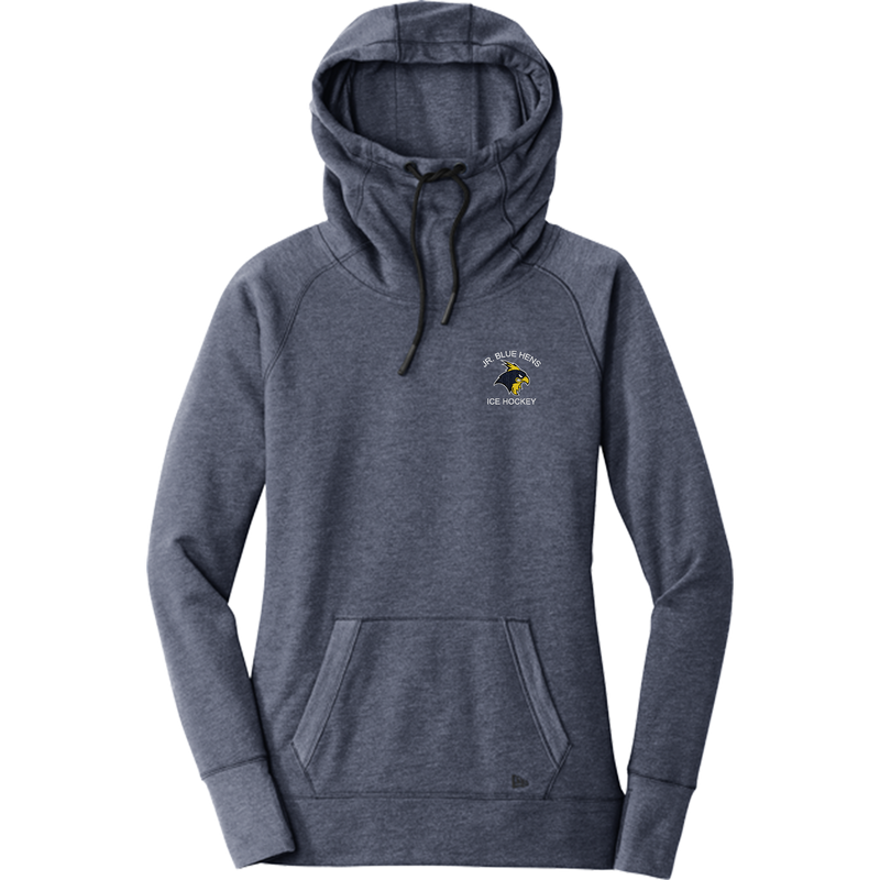 Delaware Jr. Blue Hens New Era Ladies Tri-Blend Fleece Pullover Hoodie