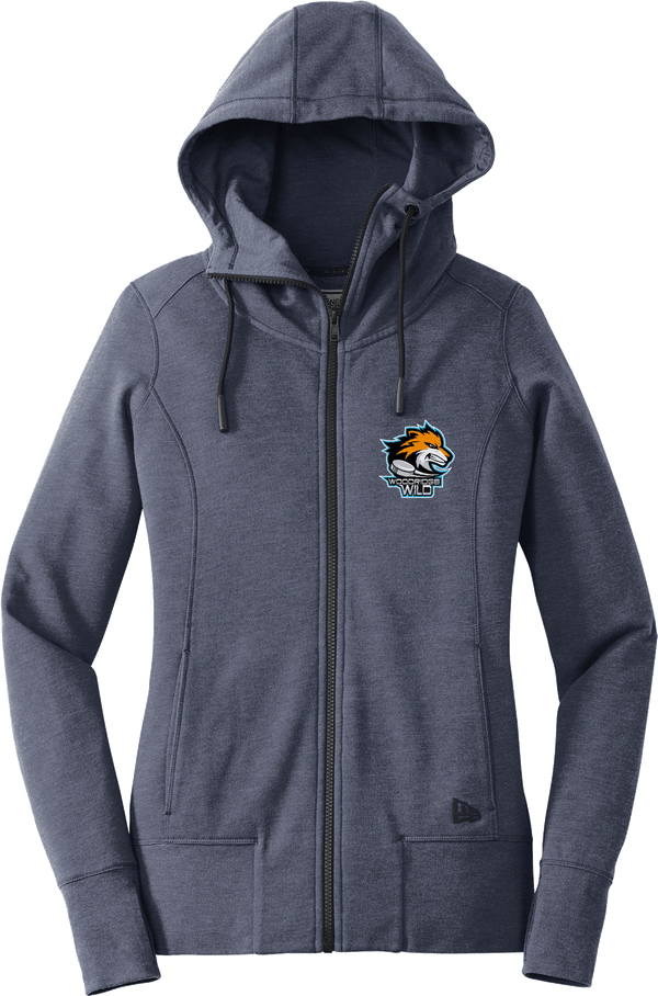 Woodridge Wild New Era Ladies Tri-Blend Fleece Full-Zip Hoodie