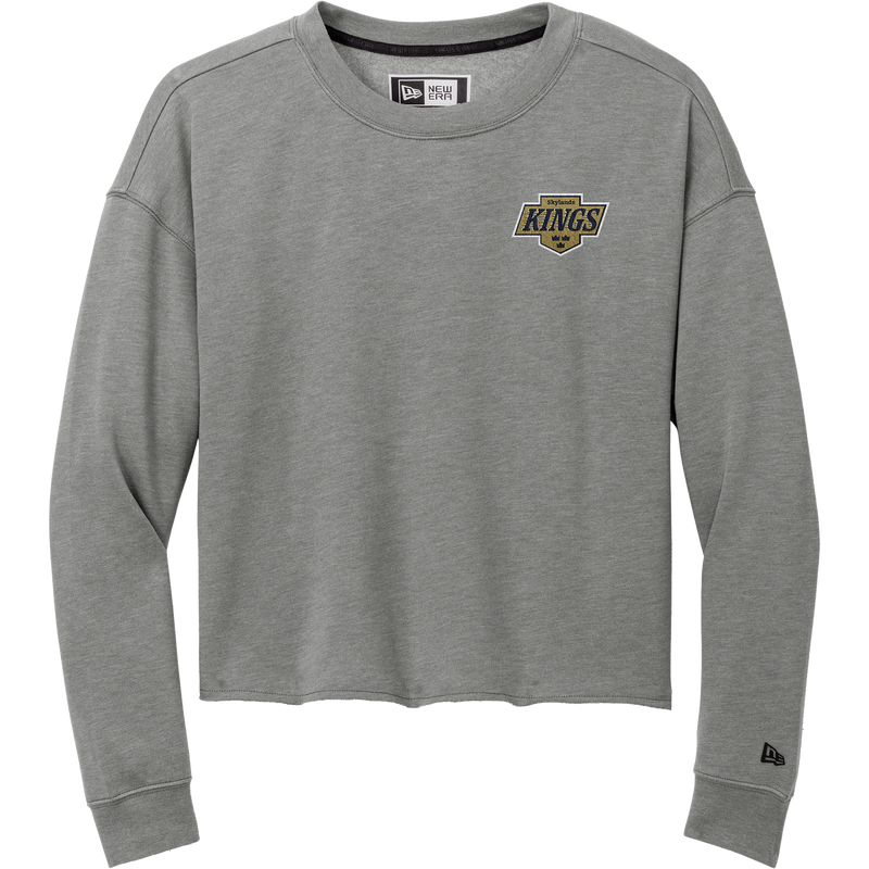 Skylands Kings New Era Ladies Tri-Blend Fleece Crop Crew