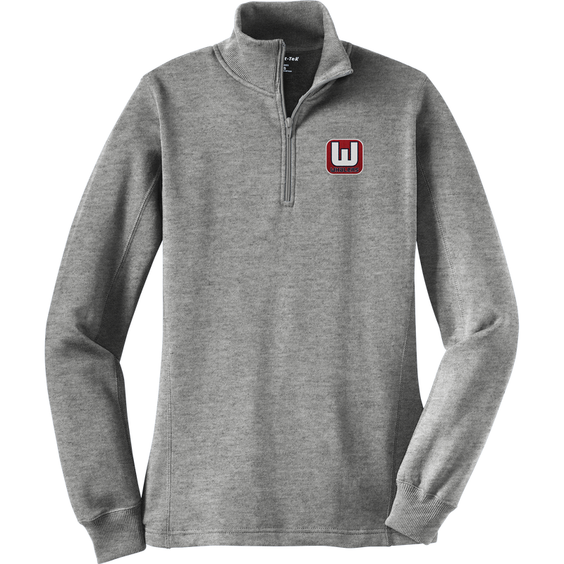 CT Whalers Tier 1 Ladies 1/4-Zip Sweatshirt