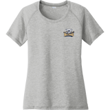 Biggby Bulldogs Tier 2 Ladies PosiCharge Tri-Blend Wicking Scoop Neck Raglan Tee