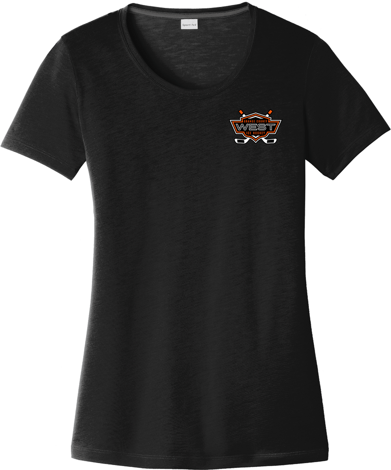 Orange County West Ladies PosiCharge Competitor Cotton Touch Scoop Neck Tee