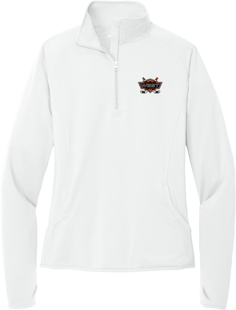 Orange County West Ladies Sport-Wick Stretch 1/4-Zip Pullover