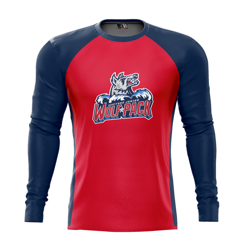 Hartford Jr. Wolfpack Youth Sublimated Long Sleeve Tee