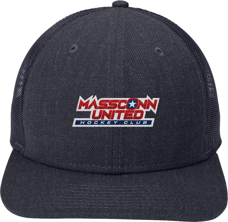 Mass Conn United New Era Snapback Low Profile Trucker Cap