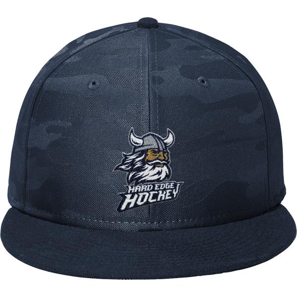 Hard Edge Hockey New Era Camo Flat Bill Snapback Cap