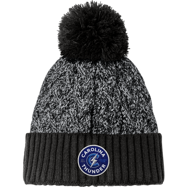 Carolina Thunder New Era Marled Knit Pom Beanie