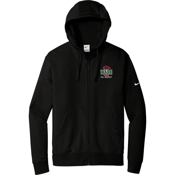 Wash U Nike Club Fleece Sleeve Swoosh Full-Zip Hoodie