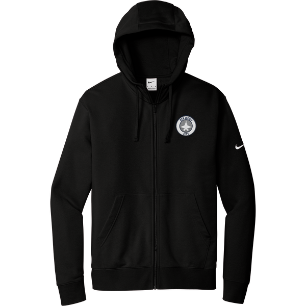 NJ Jets Nike Club Fleece Sleeve Swoosh Full-Zip Hoodie