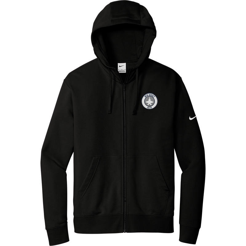 NJ Jets Nike Club Fleece Sleeve Swoosh Full-Zip Hoodie