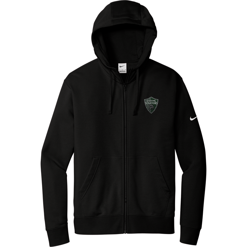 Lansing Senators Nike Club Fleece Sleeve Swoosh Full-Zip Hoodie