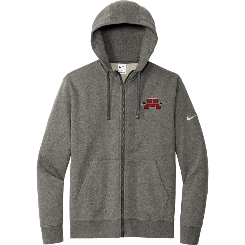 Mercer Arrows Nike Club Fleece Sleeve Swoosh Full-Zip Hoodie