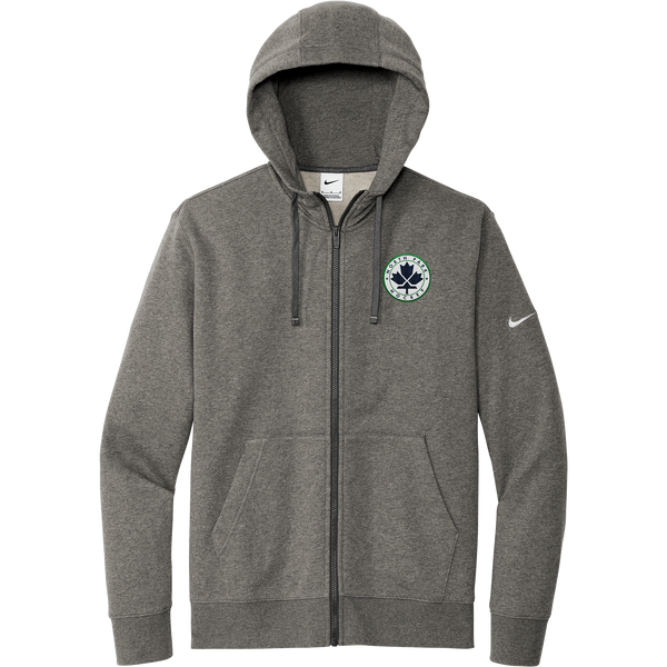 North Park Hockey Nike Club Fleece Sleeve Swoosh Full-Zip Hoodie