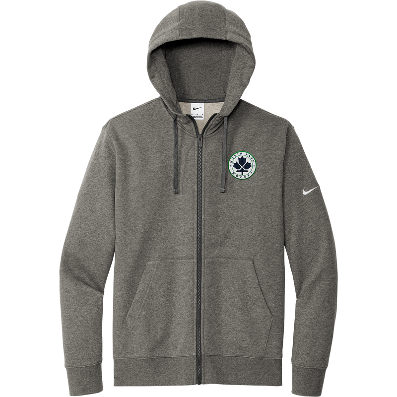 North Park Hockey Nike Club Fleece Sleeve Swoosh Full-Zip Hoodie