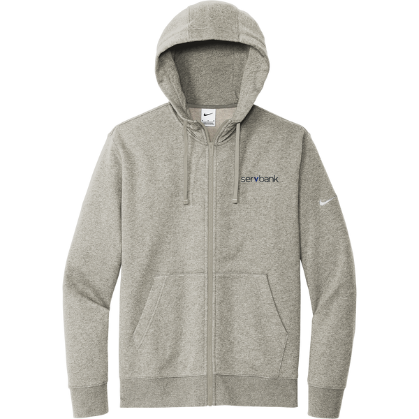 Servbank Nike Club Fleece Sleeve Swoosh Full-Zip Hoodie