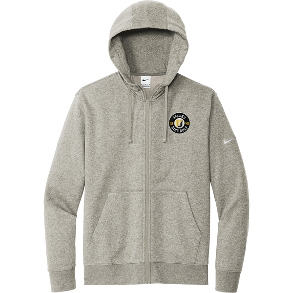 Upland Disc Golf Nike Club Fleece Sleeve Swoosh Full-Zip Hoodie