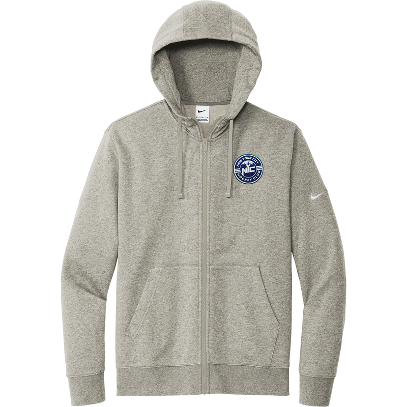 NYC Hockey Club Nike Club Fleece Sleeve Swoosh Full-Zip Hoodie