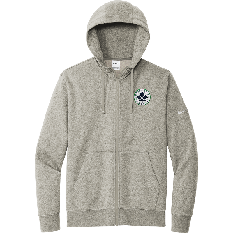 North Park Hockey Nike Club Fleece Sleeve Swoosh Full-Zip Hoodie