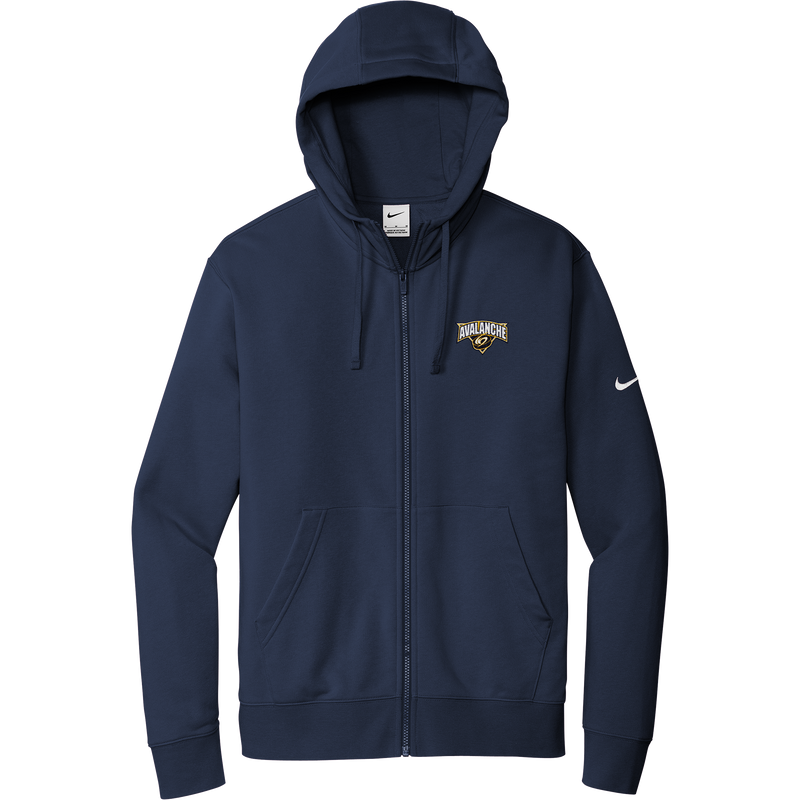 Avalanche Nike Club Fleece Sleeve Swoosh Full-Zip Hoodie