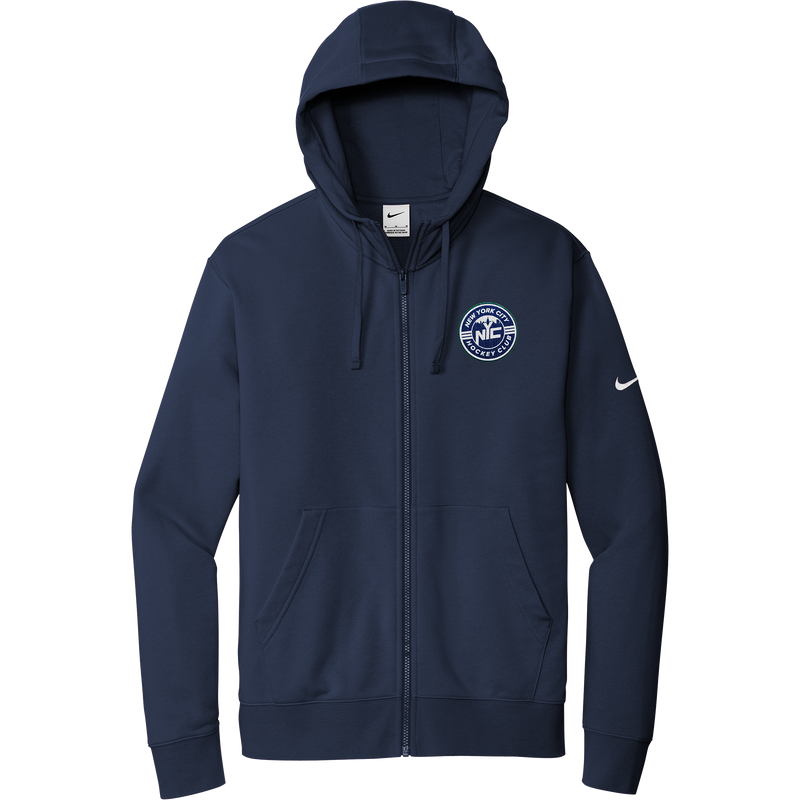 NYC Hockey Club Nike Club Fleece Sleeve Swoosh Full-Zip Hoodie